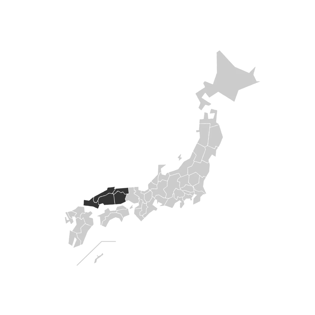 日本の中国の地図